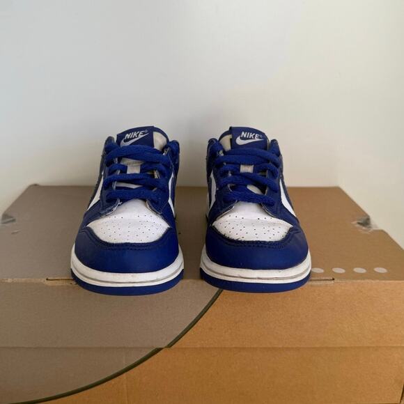 Nike Dunk Low ‘Concord’ Toddler Sneakers FB9108-106 - SZ 11 C - Picture 12 of 14